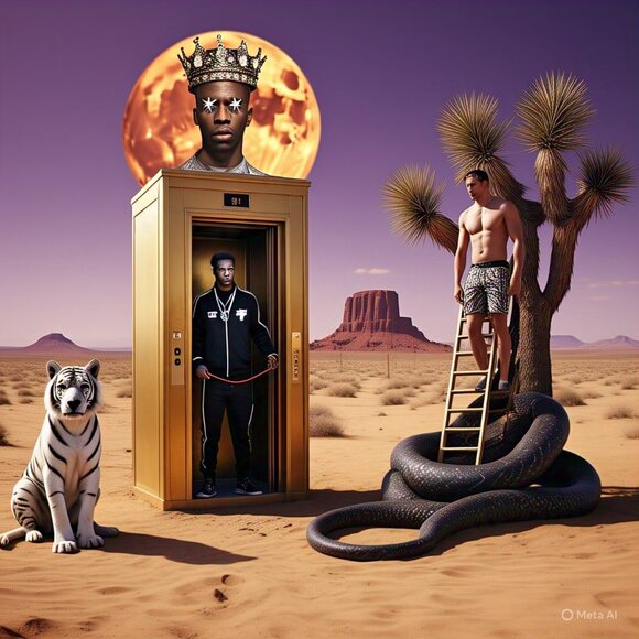 URBAN POP ABSTRACT EXPRESSIONISM SURREAL ART PRINTS 🧛♀️👸🧛♂️🤴🤑👺🧜♀️🧜♂️ - Picture 4 of 15